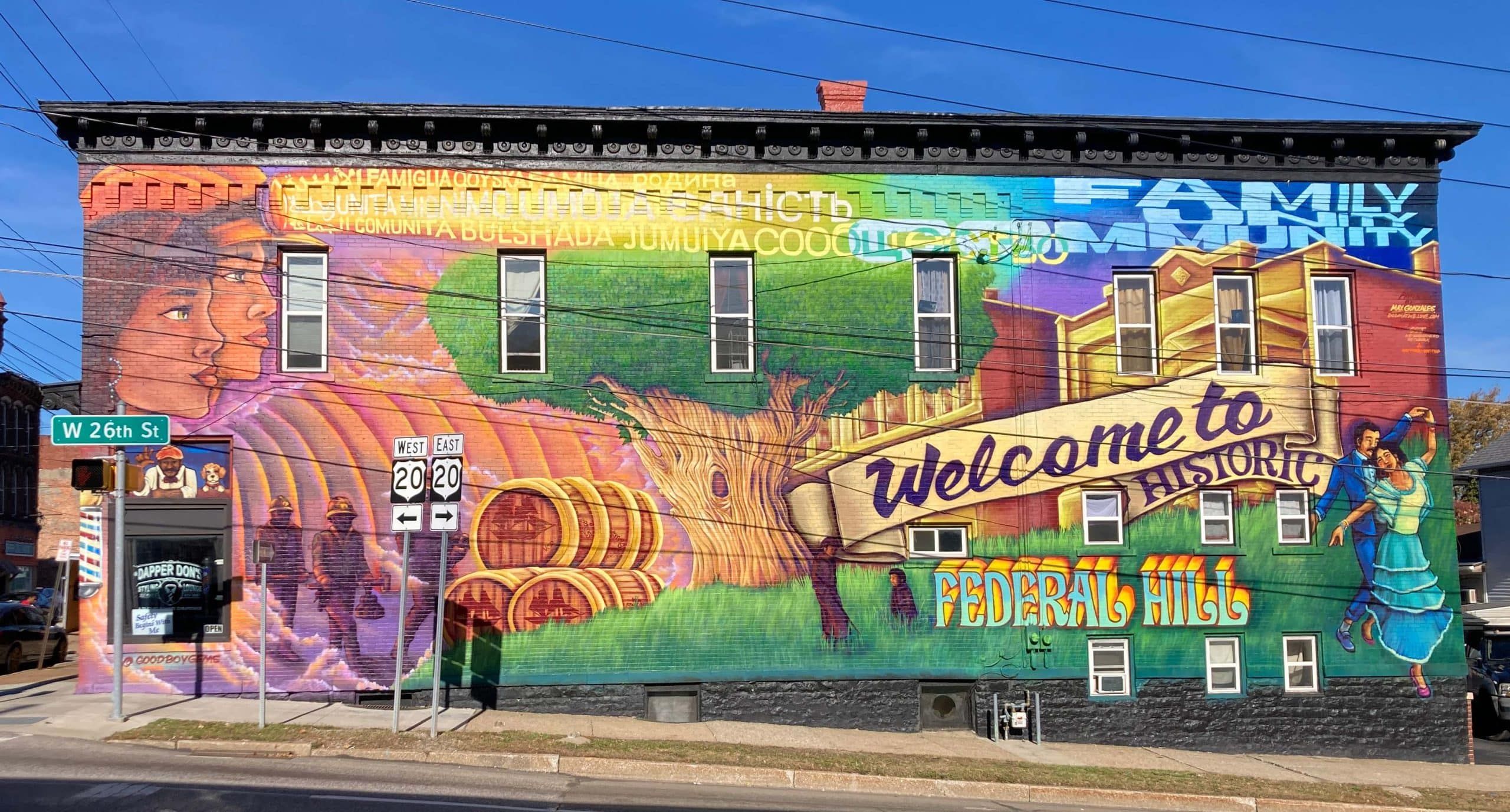 Federal Hill mural at 26th and Peach